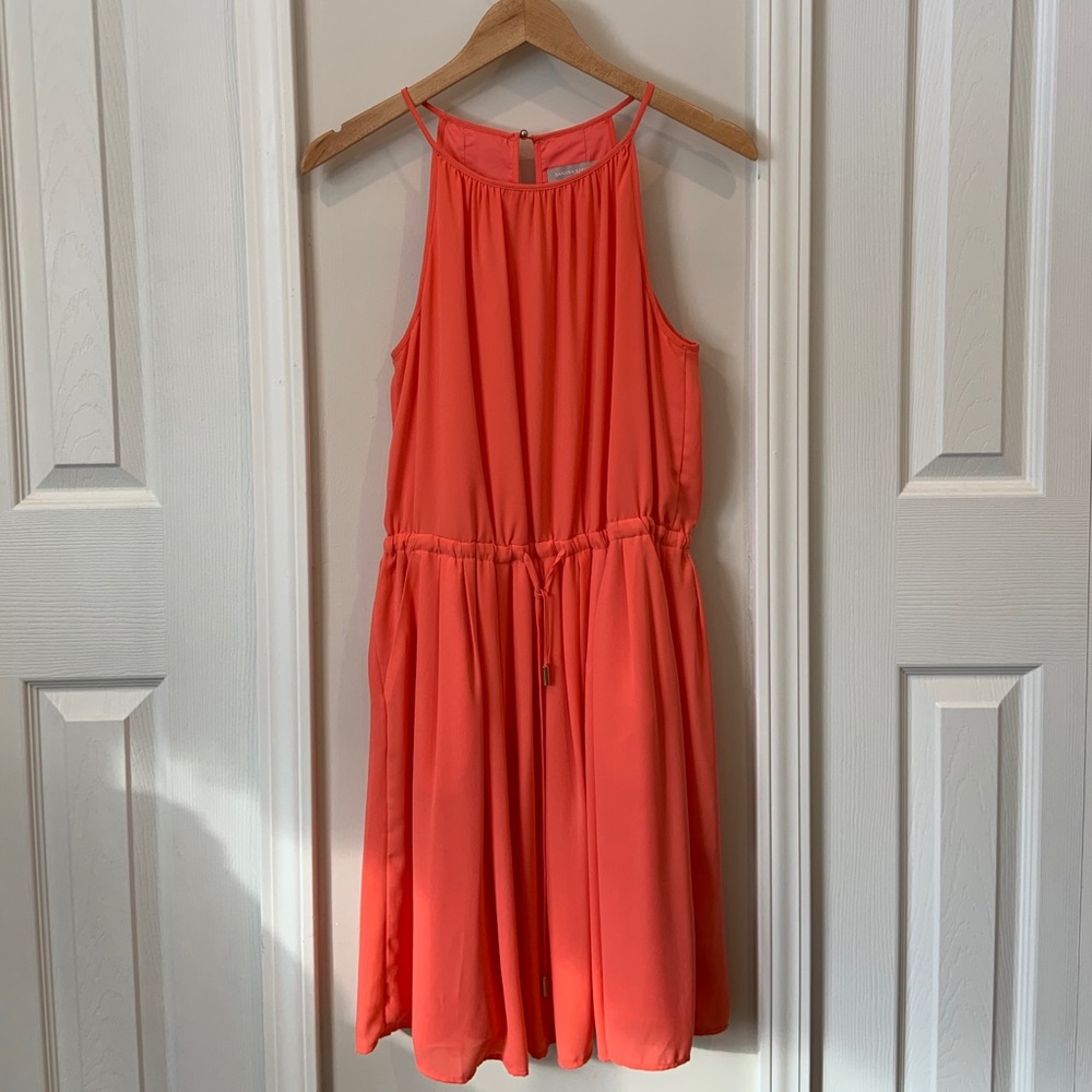 Salmon Pink Banana Republic Mini Dress